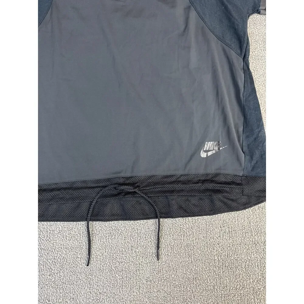 Nike Top Short Sleeve Bonded Mesh T-shirt Activewear Running Black Size‎ XS
